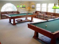 Camden, ME Residential Billiard Room Addition, Custom Built Benches